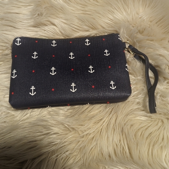 Navy Blue Tommy Hilfiger wallet wristlet with strap - Picture 4 of 5
